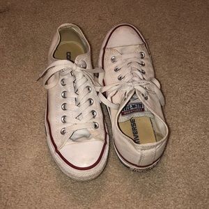 White low top Converse